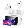 Hoco EW79 Bright ANC Touch Screen Bluetooth Earbuds – White