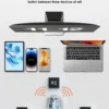 GearUP WM30 Transparent Crystal 2.4G + Bluetooth Magnetic Wireless Mouse- Gray Color