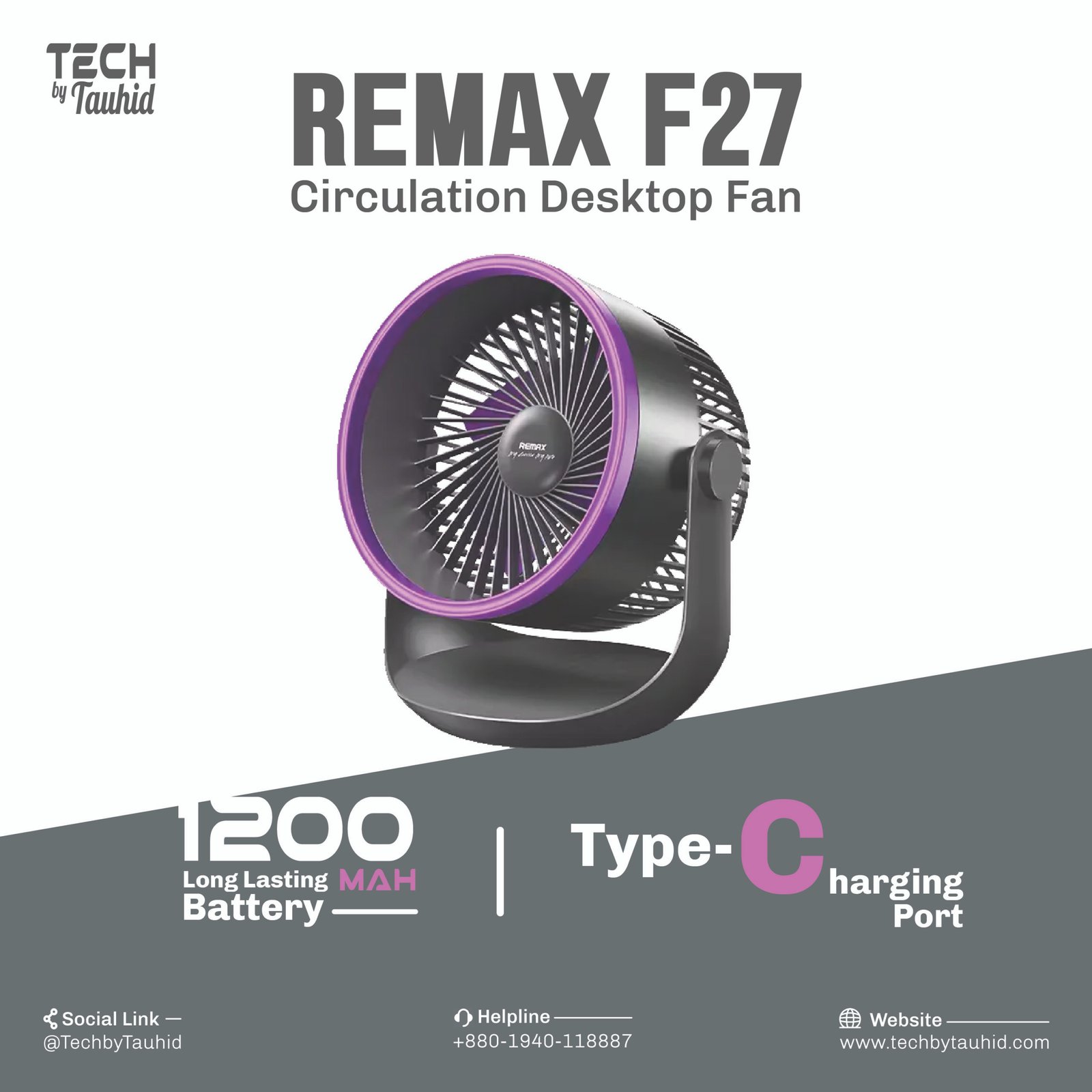Remax_F27_Fonzyr_Series_Circulation_Desktop_Fan_Tech_By_Tauhid Remax_F27_Fonzyr_Series_Circulation_Desktop_Fan_Tech_By_Tauhid
