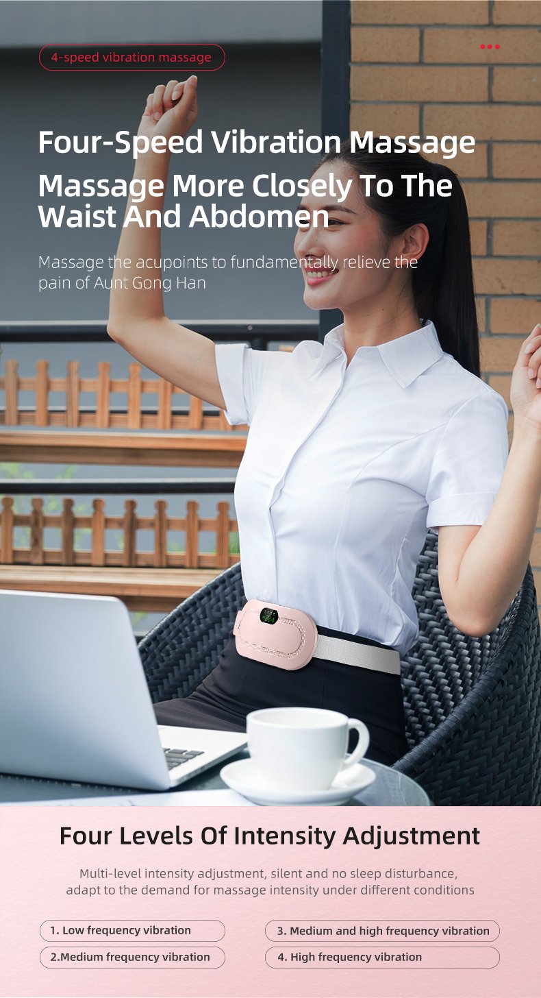 period pain relief heating pad, menstrual pain relief, heating belt for women, USB heating pad, cramps relief pad, warm belt for period pain, women’s comfort pad